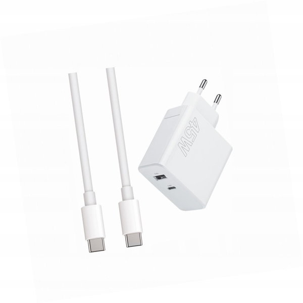 Szybka ładowarka 45W z kablem 1m 2 wejścia do Samsung A32 Lte