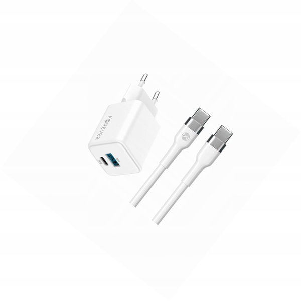 Szybka ładowarka GaN 30W 2 wejścia długim z kablem 2m do Google Pixel 6 Pro