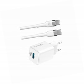 Szybka ładowarka GaN 30W 2 wejścia długim z kablem 2m do Samsung A32 4G
