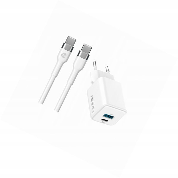 Szybka ładowarka GaN 20W 2 wejścia długim z kablem 2m do Samsung A32 Lte