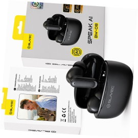 TWS słuchawki BW-08 translator AI czarne real-time do LG Velvet 5G