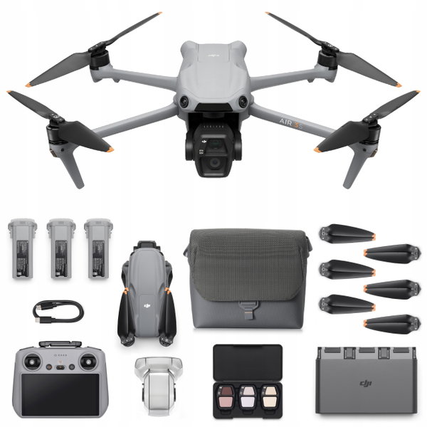 Dron DJI Air 3S Fly More Combo RC 2 8K 120FPS 50MP Teleobiektyw LiDAR