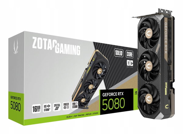 Zotac Gaming GeForce RTX 5080 SOLID CORE OC 16GB GDDR7 256bit DLSS4