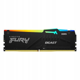 Pamięć RAM Kingston FURY Beast RGB DDR5 128GB (4 x 32GB) 5200 CL40 Czarny