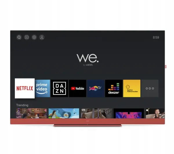 Telewizor We. be LOEWE We. SEE 55 Coral Red 55'' LED 4K Smart TV DVB-T2