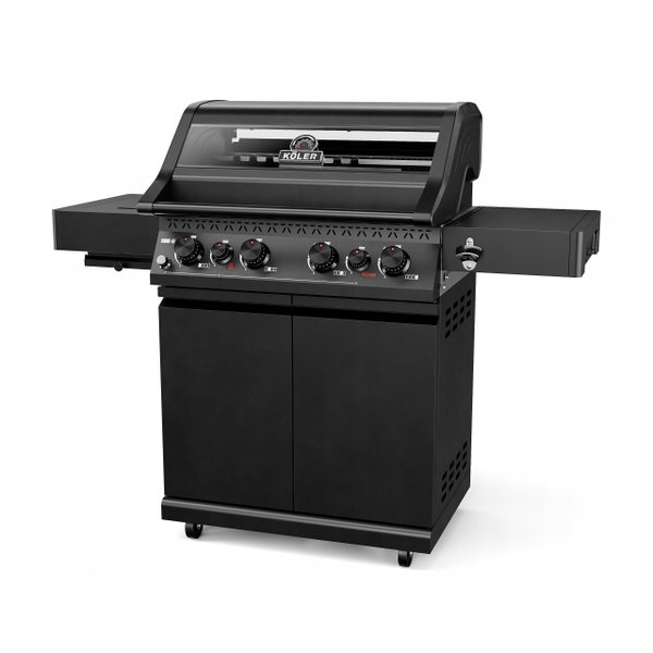 Grill gazowy Koler Krone S1 Czarny 21,6 kW Termometr Zapalarka