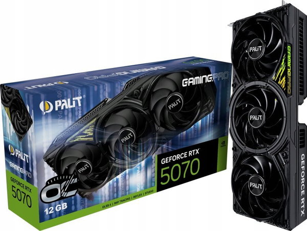 Karta graficzna Palit GeForce RTX 5070GamingPro OC 12GB GDDR7 192bit DLSS 4