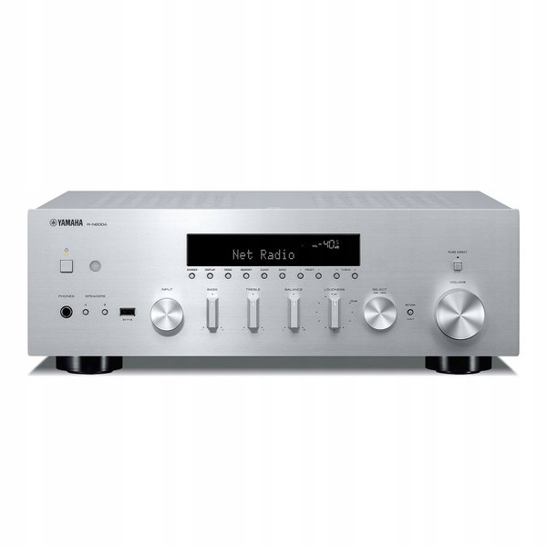 Amplituner stereo Yamaha R-N600A 2.1 Bluetooth AirPlay 2 srebrny
