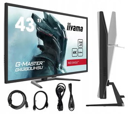 Monitor 144Hz 4K 43 cale 0,4ms VA iiyama G-Master Red Eagle G4380UHSU-B1