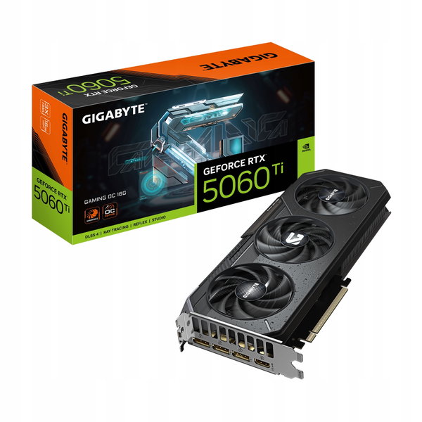 Karta graficzna Gigabyte GeForce RTX 5060 Ti GAMING OC 16GB GDDR7 128bit