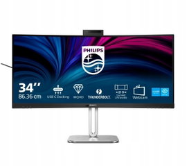Monitor LED Philips 34B2U6603CH/00 z kamerą 34'' UWQHD VA 120Hz 4ms