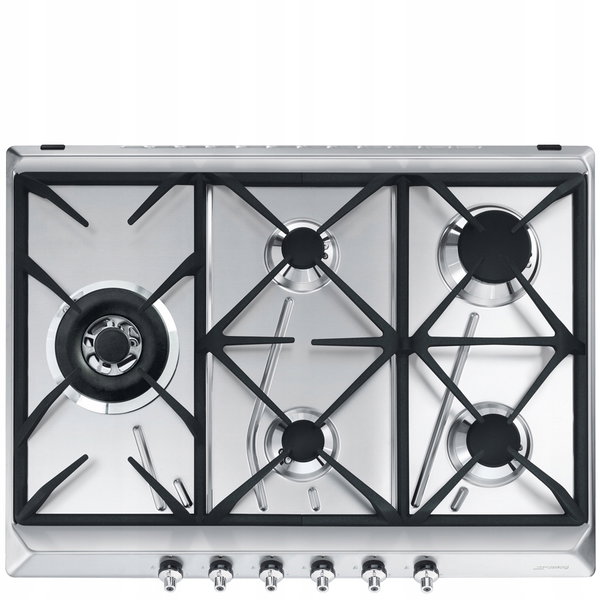 Płyta gazowa Smeg Classica SE775GH5 68,5cm 5 Palników Srebrny
