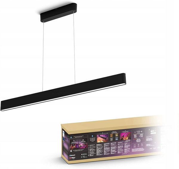 Lampa sufitowa Philips Hue White and Colour Ambiance Ensis Czarna