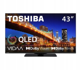 Telewizor QLED Toshiba 43QV3F63DG 43'' 4K Ultra HD HDR Smart TV VIDAA