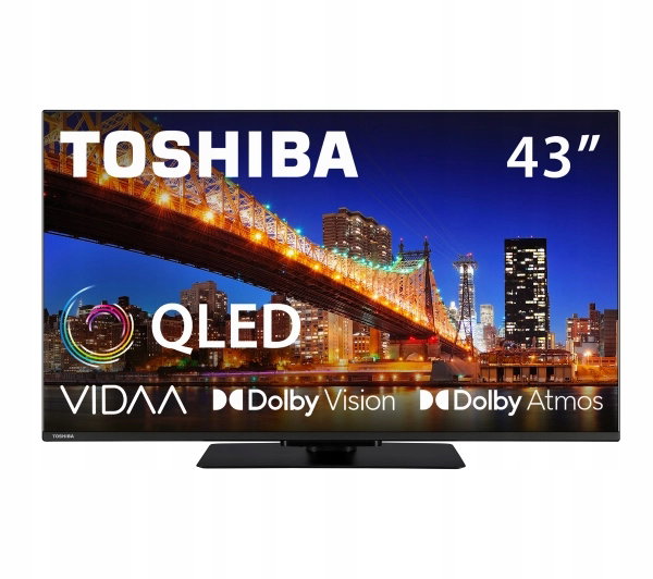 Telewizor QLED Toshiba 43QV3F63DG 43'' 4K Ultra HD HDR Smart TV VIDAA
