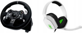 Kierownica Logitech G920 z pedałami do Xbox Series X/S, One, PC + Słuchawki