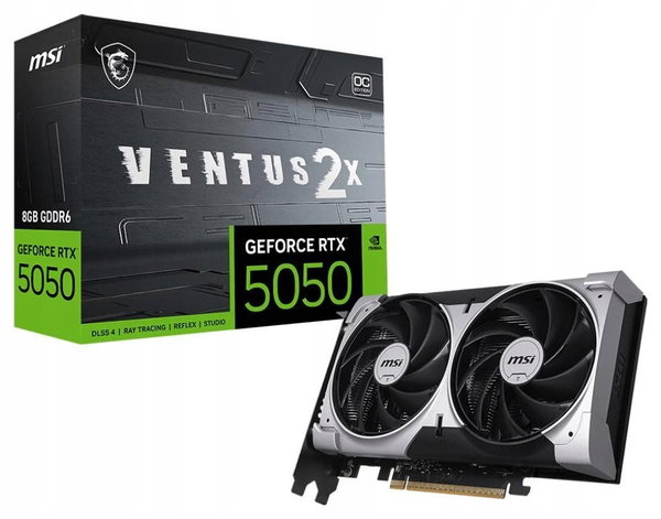 Karta graficzna MSI GeForce RTX 5050 8G VENTUS 2X OC 8GB GDDR6 128bit DLSS