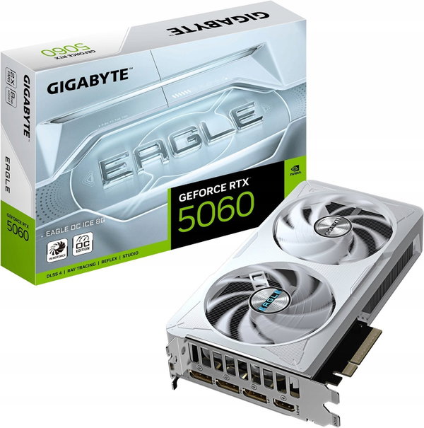 Karta graficzna Gigabyte GeForce RTX 5060 EAGLE OC ICE 8GB GDDR7 128bit