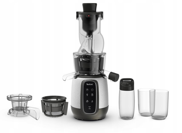 Wyciskarka wolnoobrotowa pionowa Tefal ZC605D 200W 85mm Srebrna