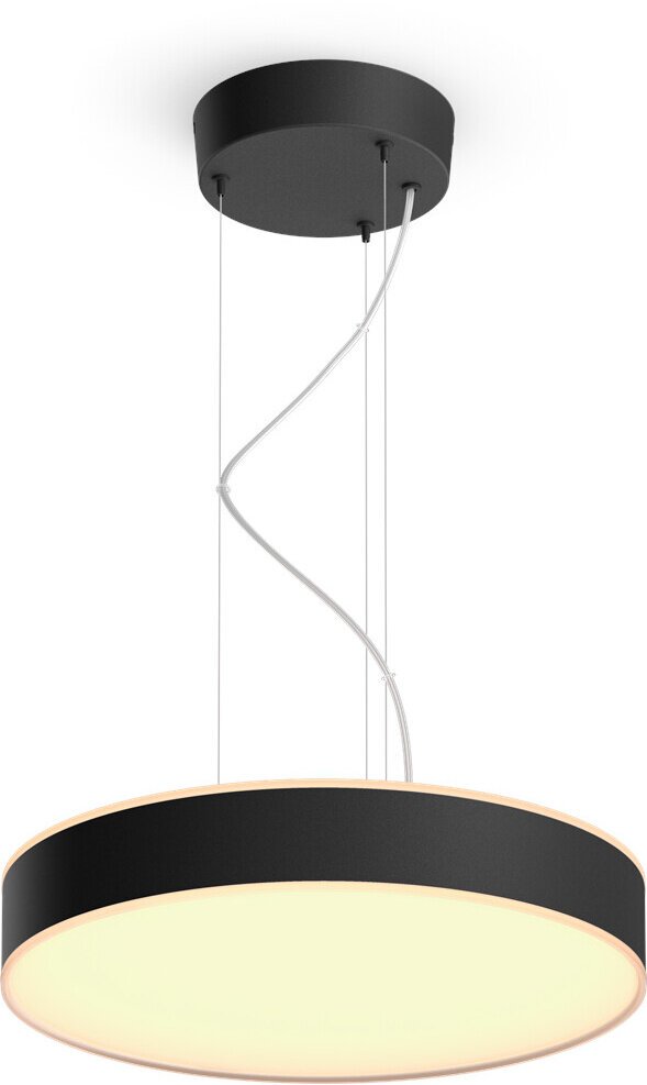 Lampa sufitowa wisząca Philips Hue White Ambiance Enrave 4300 lm Czarna