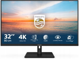 Monitor 4K Philips Seria 1000 32E1N1800LA 31.5'' VA 60Hz 4ms