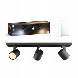 Oświetlenie punktowe Philips Hue White Ambiance Potrójne Runner Czarne