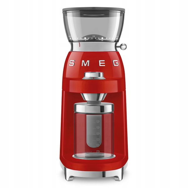 Młynek elektryczny do kawy Smeg CGF03RDEU 150W Czerwony