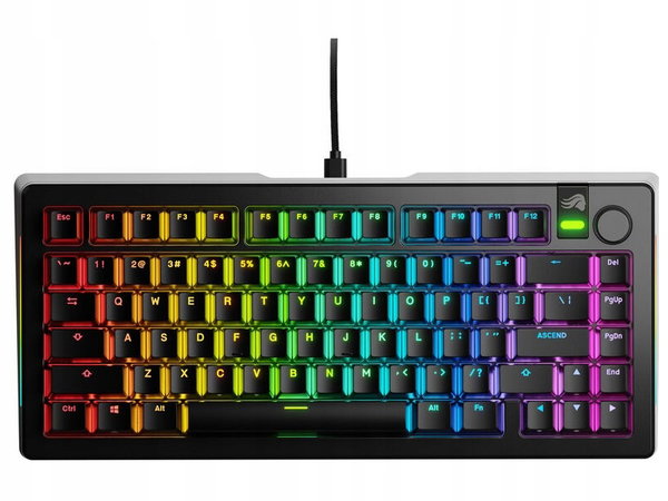 Klawiatura przewodowa mechaniczna Glorious GMMK 3 Pro 75% USB-C Czarna