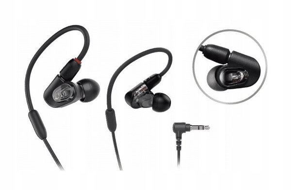 Słuchawki przewodowe Audio-Technica ATH-E50 Dokanałowe Czarne