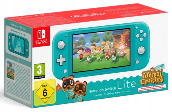 Konsola Nintendo Switch Lite Turkusowy + Animal Crossing: New Horizons
