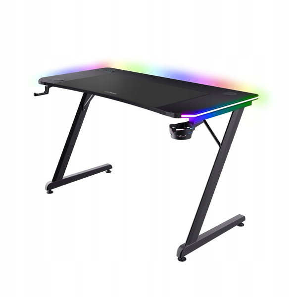 Biurko gamingowe Trust GXT 710 Luminus Pro 120 x 74 x 60 cm Czarne