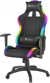 Fotel gamingowy Genesis Trit 500 RGB do 120kg Skóra ECO Tkanina Czarny