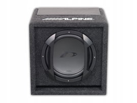 Subwoofer samochodowy wzmacniacz Alpine SWE-815 300W Skrzynia Pilot