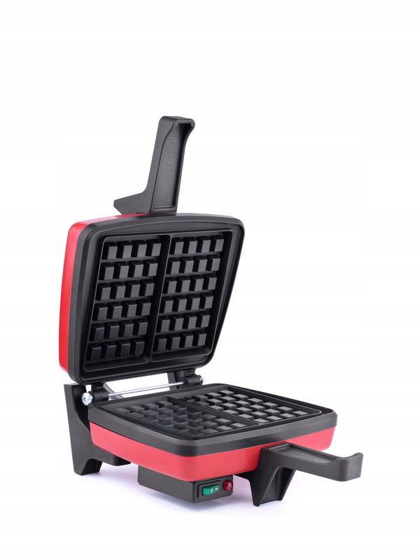 Gofrownica Dezal 301.7.1 LWN 1300W Nieprzywierająca powłoka Czerwona