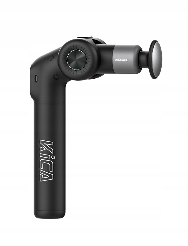 Masażer do ciała KiCA Evo 120W 6 Końcówek Wibracyjny Akumulatorowy Czarny