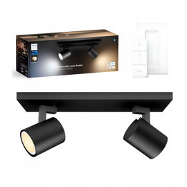 Oświetlenie punktowe Philips Hue White Ambiance Podwójne Runner Czarne