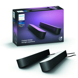 Lampa biurkowa Philips Hue LED Ambiance Play 6W 530 lm Czarna 2 sztuki