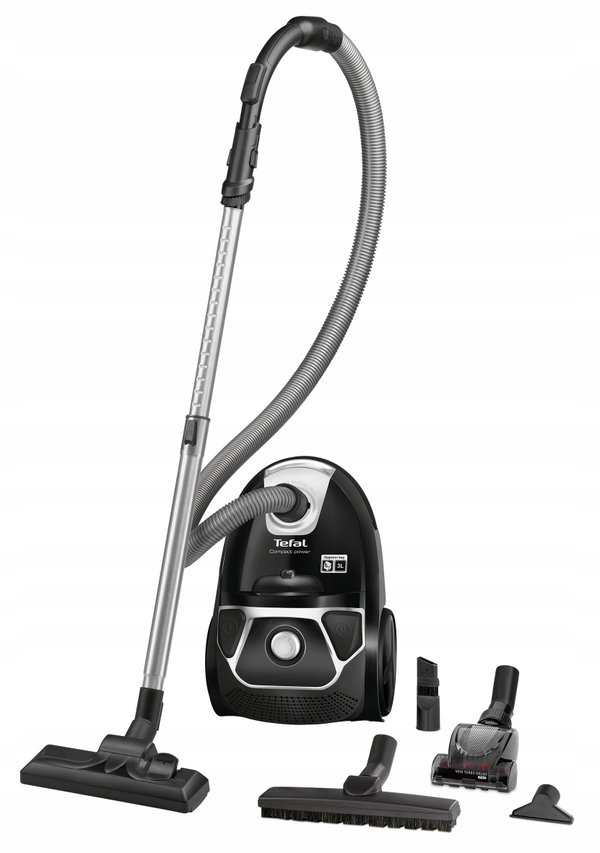 Odkurzacz tradycyjny workowy Tefal TW3985 EA 750W Czarno-Srebrny