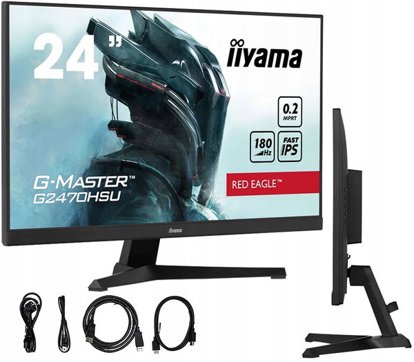 Monitor iiyama G-MASTER Red Eagle G2470HSU-B6 23,8'' FHD Fast IPS 180Hz