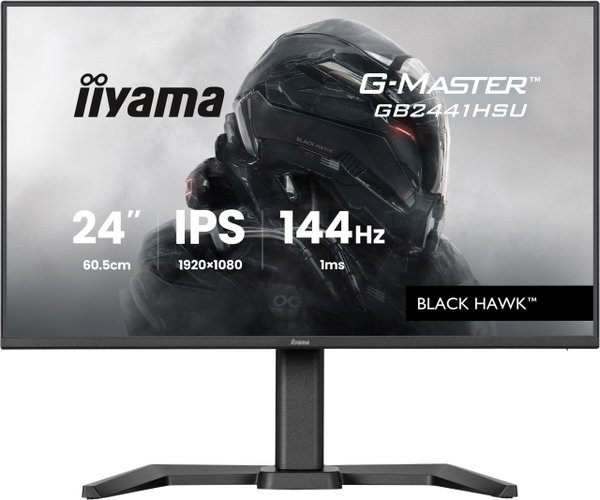 Monitor 144Hz iiyama G-Master Black Hawk GB2441HSU-B1 23,8'' FHD IPS PIVOT