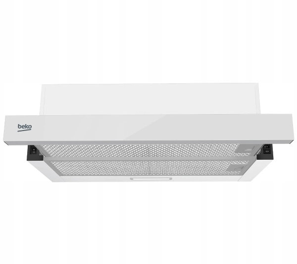 Okap teleskopowy Beko b300 HNT63322WH 319 m3/h 62 dB Biały