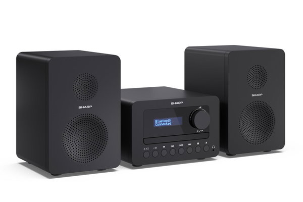 Wieża stereo Sharp XL-B520 Czarny Bluetooth AUX DAB+ FM USB CD 2x10 W