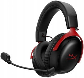 Słuchawki HyperX Cloud III S Wireless Nauszne Czarno-czerwone bezprzewodowe
