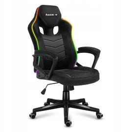 Fotel gamingowy Huzaro Force 2.5 Mesh RGB do 130kg Czarny