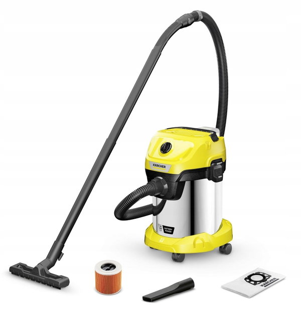 Odkurzacz akumulatorowy Karcher WD 3-18 S V-17/20 1.628-575.0 225W