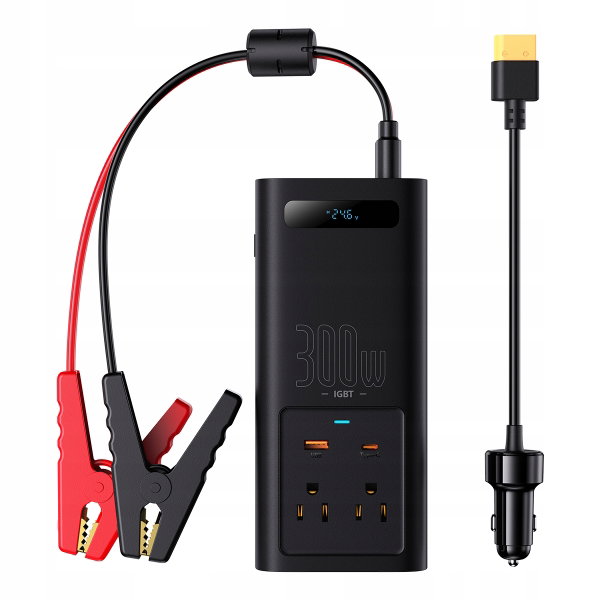 Przetwornica Baseus C00337600111-00 300W 24V CN/EU Inwerter samochodowy