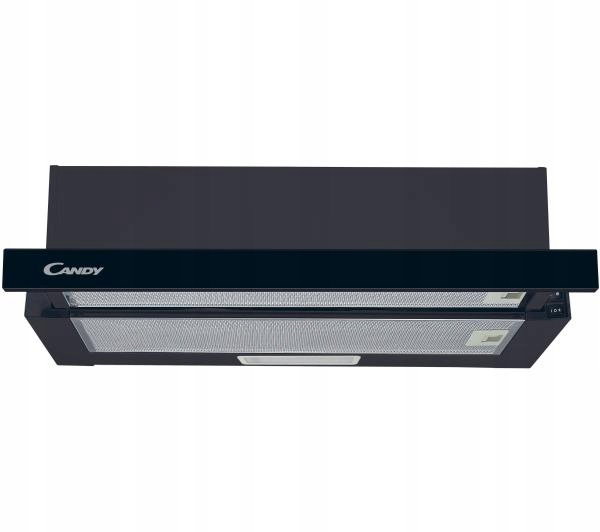 Okap teleskopowy Candy CBT60RBG 402 m3/h 69 dB Czarny
