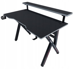 Biurko gamingowe Cobra CR4009BK 120 x 73 x 60 cm Uchwyt na słuchawki napoje