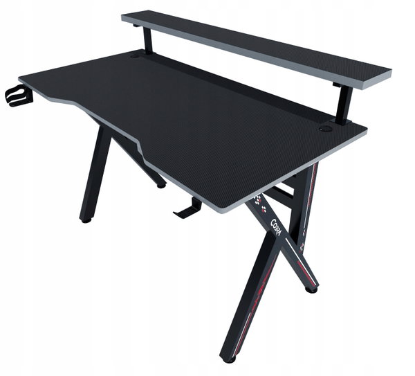 Biurko gamingowe Cobra CR4009BK 120 x 73 x 60 cm Uchwyt na słuchawki napoje