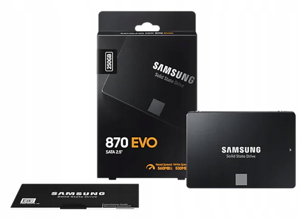 Dysk SSD Samsung 870 EVO 250GB 2,5 560Mbps SATAIII